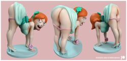 1girls 3d 3d_(artwork) 3d_model ass ass_focus big_ass big_butt cheeks dress_up female female_focus female_only flower_in_hair ginger ginger_hair jessica_(rick_and_morty) multiple_views orange_hair panties_around_leg panties_down presenting presenting_ass prom_dress rick_and_morty solo torrida viewed_from_behind