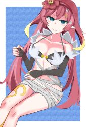 1girls blue_eyes clothed demon_girl duel_monster female female_only pink_hair sole_female traptrix traptrix_rafflesia yu-gi-oh!