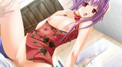 1boy 1boy1girl 1girls animated big_breasts bouncing_breasts breasts censored female game_cg honoo_no_haramase_tenkousei_ue male no_sound purple_hair squeez tagme vaginal_penetration vaginal_sex video yuzuki_hotaru