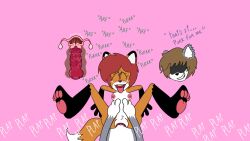 1boy 1girls ahe_gao ahegao barbed_penis barking brown_hair canine_penis christian_(oc) crying english_dialogue fox_ears fox_girl fox_tail furry green_eyes hands_on_hips jones_boi jonesbo50034805 knotted_penis knotting nancy_lew_(oc) paws purring red_hair rolling_eyes simple_background tears_in_eyes uterus vaginal_penetration wolf_boy wolf_ears x-ray