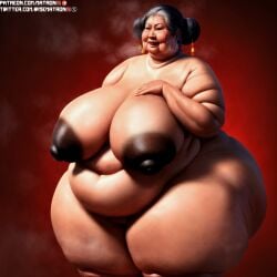 4k ai_generated areola areolae asian asian_female bbw belly belly_button big_belly big_nipples chinese fat gilf granny highres huge_ass huge_breasts huge_hips human jowls large_ass large_breasts larger_female matronai_(artist) mature mature_female mature_woman nude nude_female obese obese_female old overweight overweight_female patreon patreon_username pinup ssbbw stable_diffusion sweat sweating thick thick_arms thick_ass thick_legs thick_thighs twitter_username wide_hips