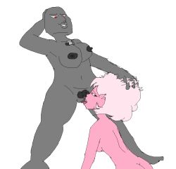 areolae black_diamond breasts cunnilingus diamond_authority female_on_female gem_(species) pink_diamond_(steven_universe) sex steven_universe