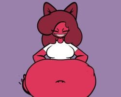 2023 animated anthro big_belly chibiemiko_(artist) gurgling mynt_(chibiemiko) slosh sound stomach_bulge stomach_gurgle stomach_noises swallowing tagme video vore vore_belly