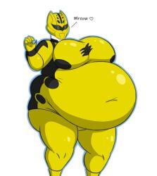 catgirl geki_yellow juken_sentai_gekiranger mizz-britt obese obese_female overweight_female power_rangers power_rangers_jungle_fury super_sentai uzaki_ran yellow_ranger