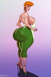 1girls apron ass big_ass big_breasts big_lips bimbo bimbo_lips bottomwear breasts bubble_ass bubble_butt cartoon_network dat_ass dexter's_laboratory dexter's_mom ear_piercing earrings eyeshadow female female_only full_body green_pants hair heels high_heels huge_ass huge_breasts large_ass lasgaclaven legs lips lipstick mature mature_female mature_woman milf mother nail_polish nails open_toe_shoes orange_hair pants platform_heels red_head red_lips red_lipstick solo solo_female stiletto_heels thick_lips very_high_heels white_apron