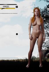 1girls 3d artist_request bra breasts connie_taylor ex_game_mod female female_only human lobby naked nipples nude shirtless solo tcm texas_chainsaw_massacre texas_chainsaw_massacre_game thighs topless