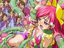 6+girls censored clothing crowd cum cure_dream exhibitionism haruyama_kazunori lolita_channel magical_girl nozomi_yumehara precure pretty_cure public public_nudity public_sex pussy shorts small_breasts spread_legs tagme tentacle torn_clothes