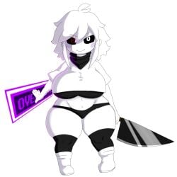 big_breasts chara_(mochikirb_style) chara_au huge_breasts knife mochikirb rule_63 tagme thick_thighs thunder_thighs undertale undertale_(series) undertale_au underverse xchara xkas xtale