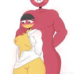 breasts countryhumans countryhumans_girl germany_(countryhumans) nazi_germany_(countryhumans) pussy red_body thick_thighs third_reich_(countryhumans) white_background xx.canada.xx yellow_body