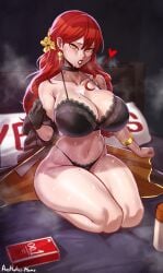 1girls aestheticc-meme breasts female hi_res himeko_(honkai:_star_rail) hips honkai:_star_rail honkai_(series) huge_breasts long_hair red_hair sweat sweaty_body thick_thighs thighs wide_hips yellow_eyes