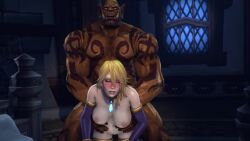 1male 2022 animated areola armwear bald blizzard_entertainment blonde_hair blue_eyes blush breasts brown_body brown_skin clothing dark_body dark_skin duo ear_piercing ear_ring fangs female female_penetrated floor galianbeastsfm garrosh_hellscream hair hi_res human humanoid humanoid_pointy_ears inside jaina_proudmoore jewelry larger_male legwear light_body light_skin long_hair male male/female male_penetrating male_penetrating_female mammal markings multiple_piercings muscular muscular_humanoid muscular_male necklace nipples no_sound open_mouth orc orc_male penetration piercing pink_areola pink_nipples ring_piercing sex short_playtime size_difference smaller_female stone_floor tattoo teeth tusk_ring tusks video wall_(structure) warcraft warrior_(warcraft) window