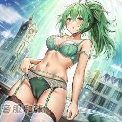 1girls ai_generated duel_monster lingerie wynn_the_wind_charmer yu-gi-oh!