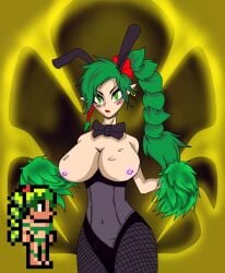 1girls breasts bunnysuit dryad dryad_(terraria) female female_only hair terraria waist