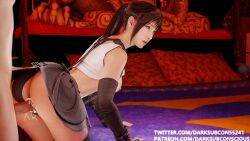 3d ahe_gao blender cum darksub final_fantasy final_fantasy_vii patreon red_eyes thighhighs tifa_lockhart