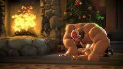 beard boots boots_only christmas christmas_decorations christmas_hat christmas_tree fire fireplace gay gay_anal gay_sex hairy hairy_chest hairy_male hat heavy_(team_fortress_2) heavy_weapons_guy held_down helmet loop looping_animation male male/male male_penetrated male_penetrating_male soldier_(team_fortress_2) tagme team_fortress_2 video