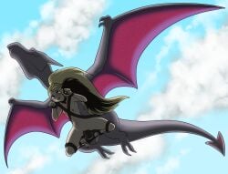 aerodactyl belly_riding bondage breasts dildo duo female female/female female_penetrated female_penetrating female_penetrating_female feral feral_penetrating feral_penetrating_female feral_penetrating_human feralcatalyst flying flying_sex fossil_pokemon generation_1_pokemon hi_res human human_on_feral human_penetrated interspecies larger_male lilah_redwood mammal nintendo penetration pokemon pokemon_(species) pokephilia ponytail_(hair) rape restrained sex sex_toy small_breasts smaller_female spreader_straps stomach_bulge strapon suspension undercarriage vaginal_penetration zoophilia