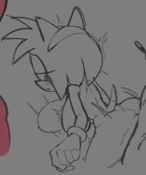 1girls amy_rose ass_ripple big_breasts breasts female lewdmcgill line_art sega sketch sonic_(series) sonic_the_hedgehog