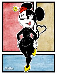 anthro breasts disney dogemaster_(artist) female furry minnie_mouse nipples pussy