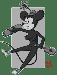 anthro breasts disney female furry minnie_mouse mouse nipples pussy tj_baker_(artist)