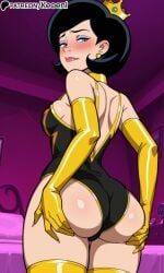 1girls accurate_art_style adult_swim ai_generated ass ass_focus bedroom big_breasts black_clothing black_hair blue_eyes blush breasts crown cum doctor_girlfriend earrings eyeshadow female full_lips gloves gold grabbing grabbing_ass grabbing_own_ass hi_res huge_ass huge_breasts inviting inviting_to_sex jewelry keoenl legs lips long_gloves looking_at_viewer looking_pleasured makeup male mature_female night outfit patreon sexy short_hair standing sweat thick_thighs thighhighs venture_brothers wide_hips yellow_gloves