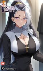 ai_generated anime_hentai hentai kounin_sao_ojisan milf monja monja_(jyamong_0907) nun nun's_habit nun_hat nun_outfit profesora_t-rex_(soysheik) seika_jogakuin_kounin_sao_ojisan sumeragi_rikka_(seika_jogakuin_kounin_sao_ojisan)