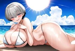 1girls ai_generated beach big_ass big_breasts big_butt bikini blush blushing_female blushing_profusely bubble_ass bubble_butt cleavage deep_cleavage dripping female female_only from_side hand_on_breast hand_on_chest hand_on_own_thigh hand_on_thigh huge_ass huge_breasts large_breasts looking_at_viewer massive_breasts narrow_waist on_side open_mouth posing posing_for_the_viewer seductive seductive_look seductive_smile self_upload sweatdrop sweating sweaty sweaty_body sweaty_breasts sweaty_butt thick_thighs uzaki-chan_wa_asobitai! uzaki_hana wide_hips yeetyboi5000