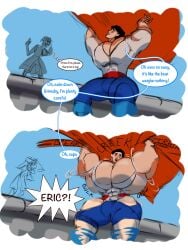 disney hyper_muscles muscle_growth prince_eric the_blue_carrot the_little_mermaid