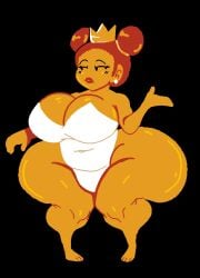 alternate_ass_size ass_bigger_than_head big_breasts female huge_ass human human_only lavaplatos_core mario_(series) pixel_art princess_peach princess_peach_sprite_redraw_(meme) super_mario_bros. thick_thighs