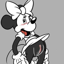 costume cum disney female furry gloves minnie_mouse moomookin_(artist) pussy