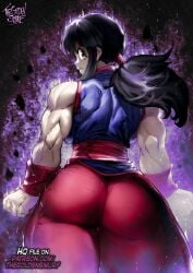 1girl 1girls 2024 2d 2d_(artwork) angry artist_name artist_signature ass aura back_view big_ass big_butt black_hair butt chi-chi_(dragon_ball) chichi clothed clothing dragon_ball dragon_ball_super energy female female_only fit_female full_color fully_clothed fully_clothed_female gray_eyes grey_eyes human human_female human_only light-skinned_female light_skin looking_at_viewer looking_back muscular muscular_female no_penetration no_sex paag patreon_username plump_ass ponytail rear_view sfw silver_eyes solo solo_female thegoldensmurf ultra_instinct