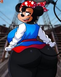 anthro ass costume disney female furry huge_ass lewdtoons minnie_mouse mouse