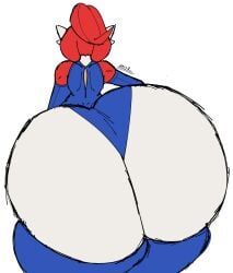 big_ass bubble_butt cinder_(zer0264) female gardevoir huge_ass hyper_ass pokemon pokemon_(species) thick_thighs wide_hips zoruadrawsstuff