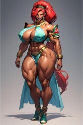 1girls ai_generated ass big_ass big_breasts breasts breath_of_the_wild brown_body brown_skin curvy_female curvy_figure dark-skinned_female ent5 female_focus gigantic_ass gigantic_breasts hi_res huge_breasts legend_of_zelda looking_at_viewer nude nude_female princess queen royalty solo solo_female tan_body tanned_skin