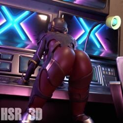 1girls 3d 3d_animation animated armor armored_female ass ass_focus ass_shake butt_focus clothing computer dark-skinned_female fortnite fortnite:_battle_royale gloves hsr_3d loop monitor paradigm_(fortnite) self_upload sound tagme teasing teasing_viewer video