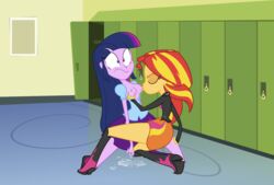 2girls accurate_art_style breast_sucking cum equestria_girls female female_only friendship_is_magic funny human my_little_pony orgasm parody parody_porn sunset_shimmer supersouthmoor twilight_sparkle_(mlp) yuri