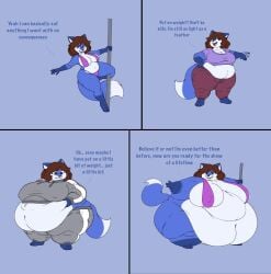 1girl 1girls bbw big_breasts breasts cleavage comic fat female female_focus female_only frisk_lk furry huge_breasts obese_female overweight solo solo_female solo_focus tagme thick_thighs weight_gain wide_hips