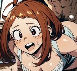 ai_generated bent_over bent_over_table doggy_style doggy_style my_hero_academia ochako_uraraka