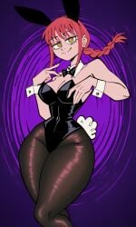 "artist:soakx" 1girls ai_generated bowtie breasts bunnysuit chainsaw_man makima_(chainsaw_man) red_hair soakx_(artist) solo tagme thick_thighs yellow_eyes zlendyvr34