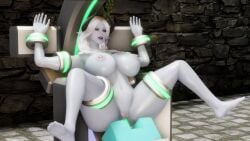 demon_girl demon_horns huge_ass huge_breasts machine monster_girl skyrim the_elder_scrolls white_body white_skin