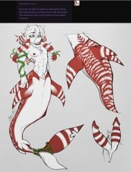 blasticheart_(artist) broken_colors damon_(broken_colors) diphallia diphallism male male_focus male_only merman mershark monster monster_boy reference_image reference_sheet solo_focus solo_male