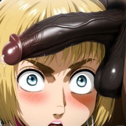 ai_generated armin_arlert attack_on_titan beautifulbbc blowjob dark-skinned_male femboy tagme