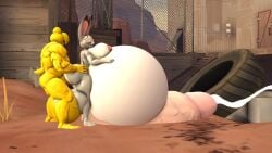 disney furry futa_is_bigger futanari huge_belly judy_hopps kennythebobcat koopa male_on_futa mario_(series) nintendo tagme zootopia