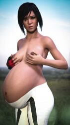 1girls 3d asian asian_female belly big_belly black_hair breasts faith_connors faith_connors_(mirror's_edge_catalyst) female female_only mirror's_edge mirror's_edge_catalyst nipples preggmaster pregnant solo