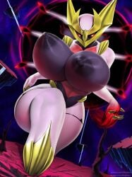 big_breasts generation_4_pokemon giratina legendary_pokémon legendary_pokemon pokémon_(species) pokemon pokemon_(species) thousandfoldfeathers