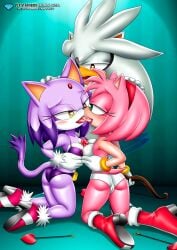 amy_rose bbmbbf blaze_the_cat diamond_level male mobius_unleashed palcomix pietro's_secret_club pietros_secret_club sega silver_the_hedgehog sonic_(series) sonic_the_hedgehog_(series) underwear