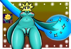 1girls 2020s 2023 anthrofied areolae armie_arts ass ass_visible_through_thighs big_ass big_breasts big_pussy blue_eyes breasts female female_focus female_only green_body green_skin humanoid lamp large_breasts larger_female legs looking_at_viewer mario_(series) nintendo nintendo_switch nipples nude nude_female png princess_peach:_showtime! pussy reference_image ribbon ribbons simple_background smile smiling solo solo_female solo_focus standing star stars stella_(princess_peach:_showtime!) thick_thighs viewed_from_below yellow_hair yellow_skin