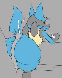 25circle anthro ass big_ass big_penis bottom_heavy bubble_butt child_bearing_hips flat_chest flat_chested huge_ass huge_cock lucario male_human/female_pokemon pear-shaped_figure pear_shaped pear_shaped_female penis pokemon pokemon_(species) thick_thighs thunder_thighs wide_hips