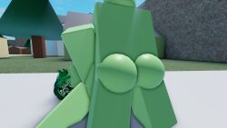 3d artist_request ass breasts doggy_style duo female female_penetrated green_hair green_skin male male/female male_penetrating_female oc oc_character roblox robloxian source_request straight vaginal_insertion vaginal_penetration vaginal_sex zombie zombie_girl