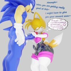 anthro ass balls big_penis blowjob classic_tails condom_suit cub eggsaladsandwich erection fellatio femboy fox hedgehog horny latex latex_gloves latex_suit male moaning penis rouge_the_bat_(cosplay) small_penis smaller_male sonic_(series) sonic_the_hedgehog sonic_the_hedgehog_(series) sonic_the_hedgehog_2 standing_blowjob sucking sucking_penis tails thick_thighs thought_bubble throbbing throbbing_balls throbbing_penis wide_hips yaoi