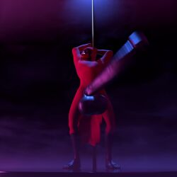 3d animated anthro cardinal_(bird) furry huge_cock hyper_penis male_only mp4 nipples no_sound pulsar pulsar_(character) shaking_penis tagme video